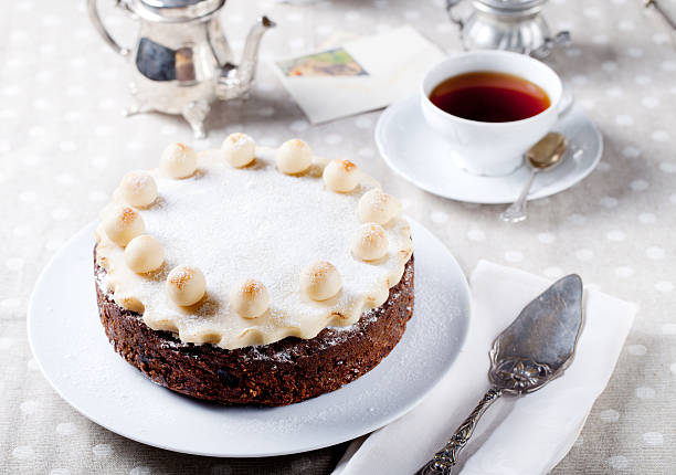 istock Traditional English Easter cake with marzipan 492009134
