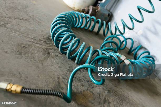 Air Hose Valve Construction Work Tool Stock Photo - Download Image Now - Wind, Compressor, Hose