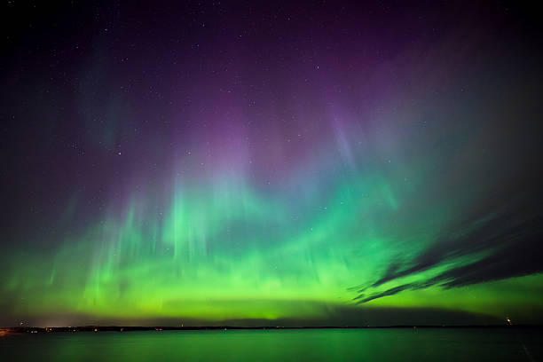 istock Northern lights over lake in finland 492013932