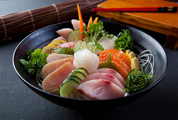 sashimi - sashimi stock-fotos und bilder