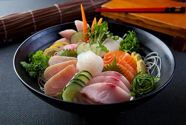 Sashimi - salmon, tuna, white fish, snapper, albacore...