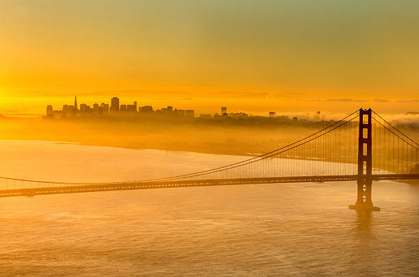 istock San Francisco downtown and Golden Gate Bridge at Sunrise 492016272