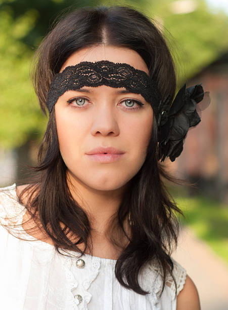 Beautiful girl portrait stock photo