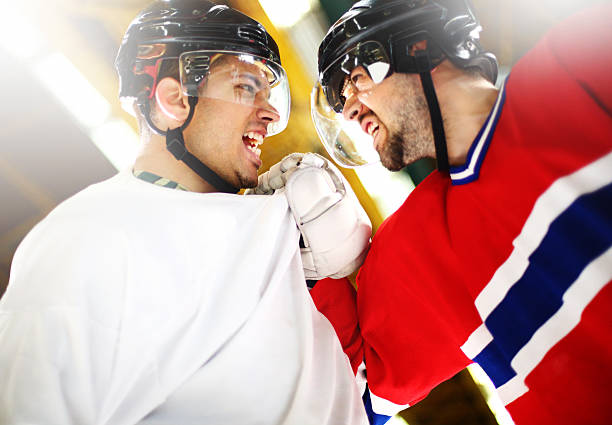 istock Ice hockey fight. 492022341