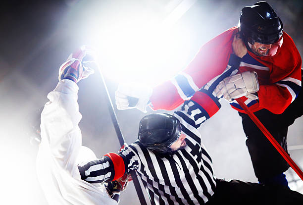 istock Ice hockey fight. 492022429