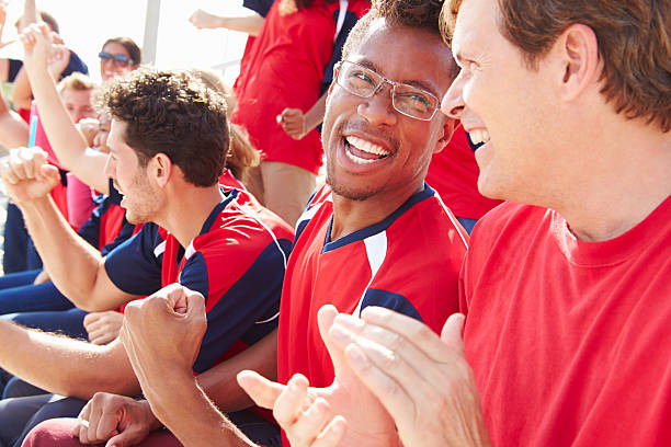 istock Spectators In Team Colors Watching Sports Event 492023693