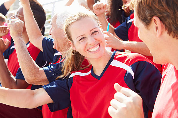 istock Spectators In Team Colors Watching Sports Event 492023925