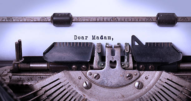 istock Vintage inscription made by old typewriter 492024057