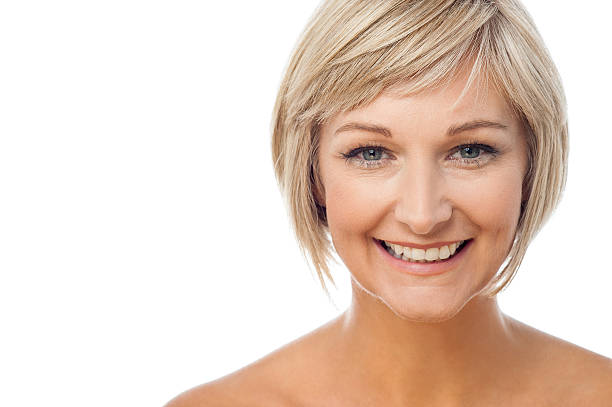 istock Portrait of beautiful smiling lady 492024209