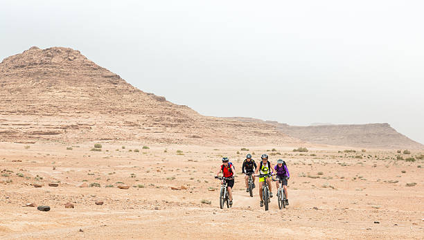 istock Mountain Bike Challenge in Jordan Desert 492026391