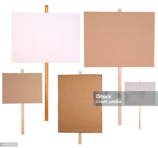 Protest Signs Stock Photo - Download Image Now - Protest, Sign, Placard