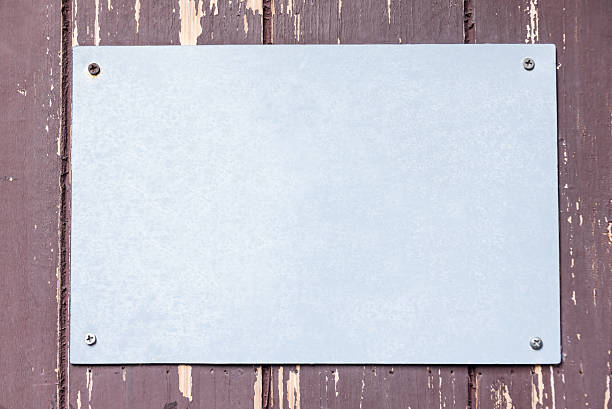 istock Metal Sheet on Wood 492027779