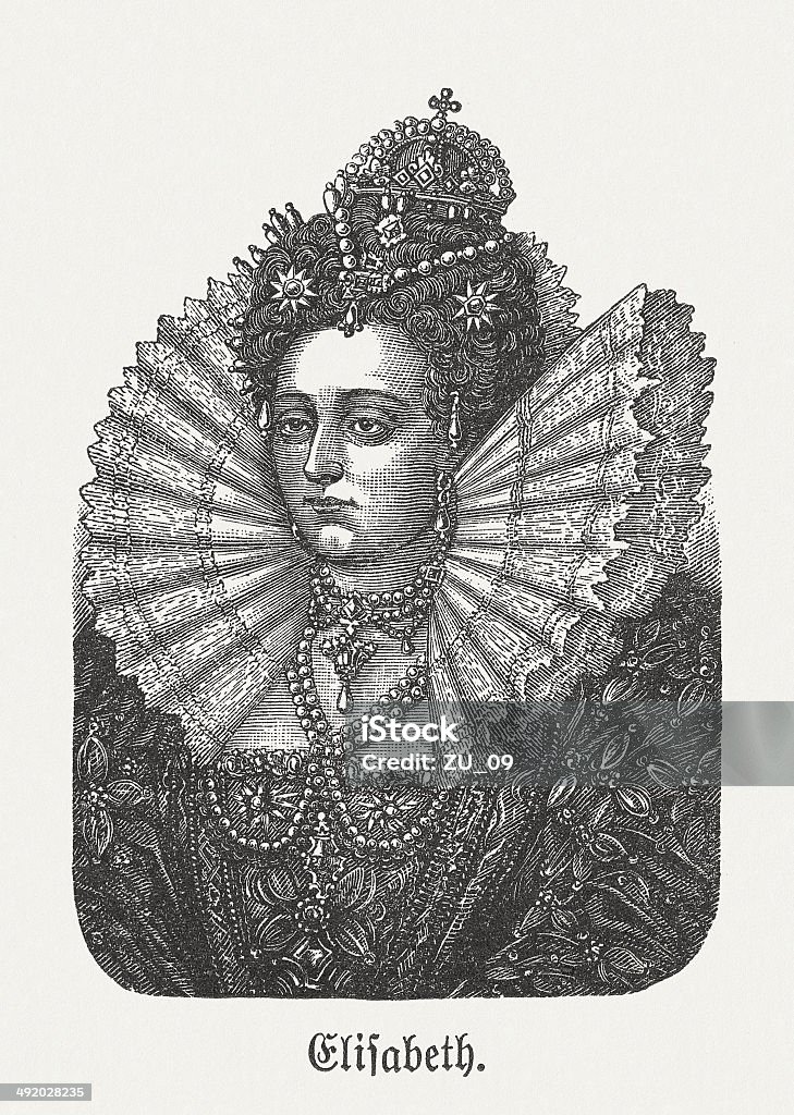 Elizabeth I Англия - Стоковые иллюстрации Англия роялти-фри