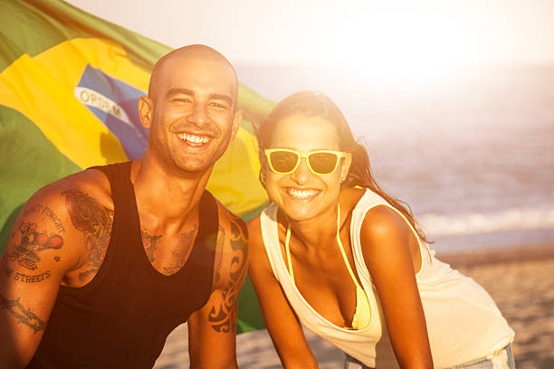 istock Brazilian couple on the beach 492028353