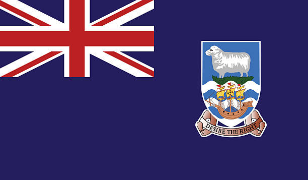 Falkland Islands vector art illustration