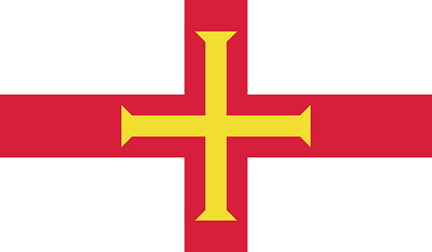Guernsey flag vector art illustration
