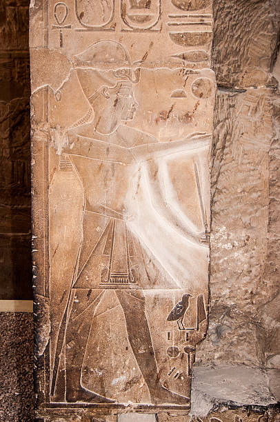 Ruins of the Ancient Karnak Temple in Luxor, Egypt, Africa.