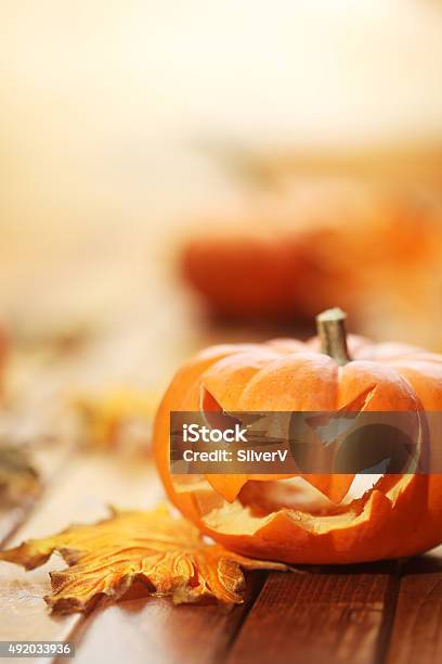 Halloween Jack O Lantern Background Stock Photo - Download Image Now - 2015, Autumn, Candle