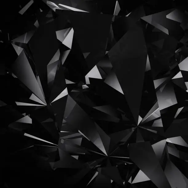 Photo of black diamond facet background