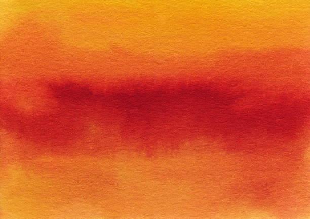 istock Warm colorful hand painted gradient of colors 492036974