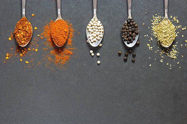 istock five type of spices and herb on the spoon 492039920