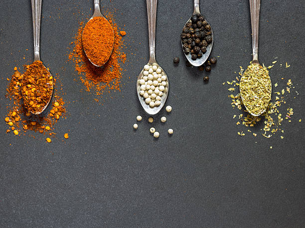 istock five type of spices and herb on the spoon 492040082