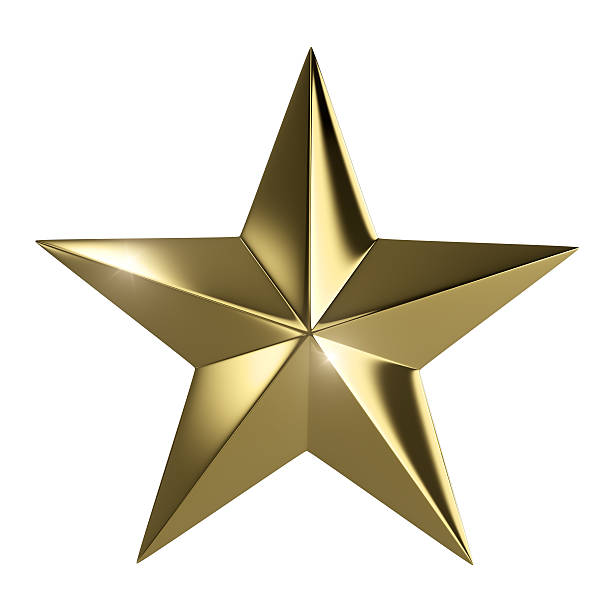 istock Golden star with clipping path 492042458