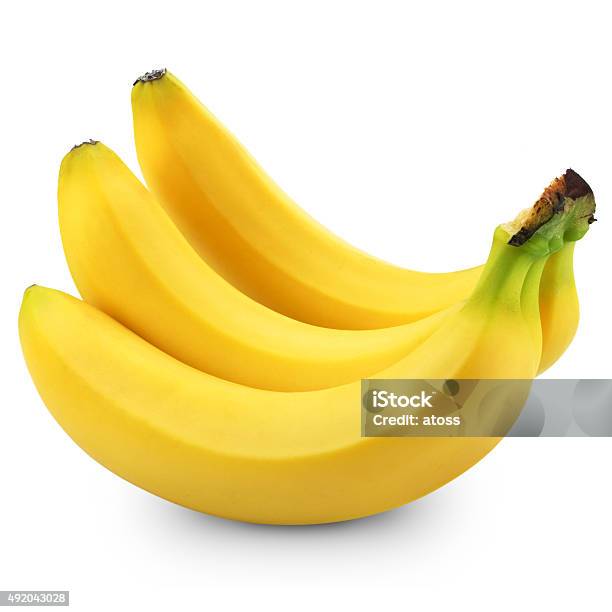 Bananas Stock Photo - Download Image Now - 2015, Banana, Cut Out