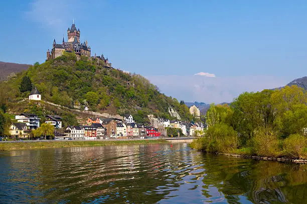 View to the town of Cochem, Germany.
