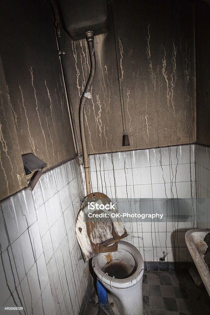 Decay Toilet what a nice place! :) Bathroom Stock Photo