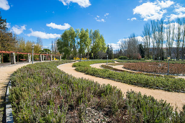Park of Arriaga, Vitoria (Spain) stock photo