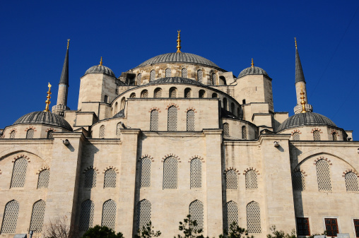 Blue Mosque in blue sky ,Istanbul, Turkey