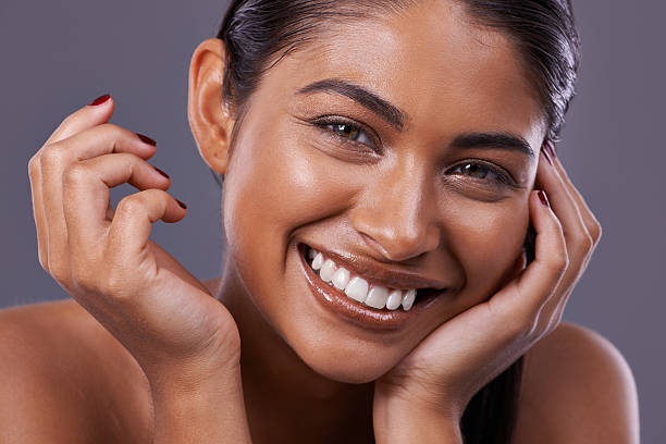 istock She's happy with her new beauty treatment 492060231