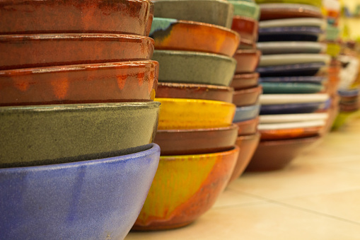 Painted ceramic bowls