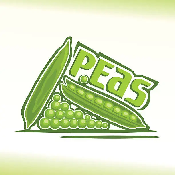 Vector illustration of Vector illustration on the theme of peas