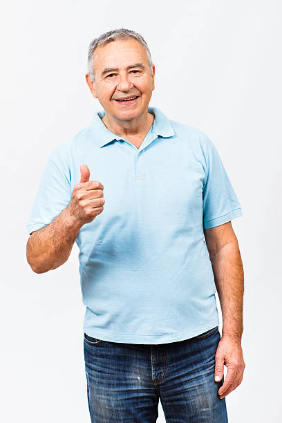 istock Happy senior man with thumb up 492071838