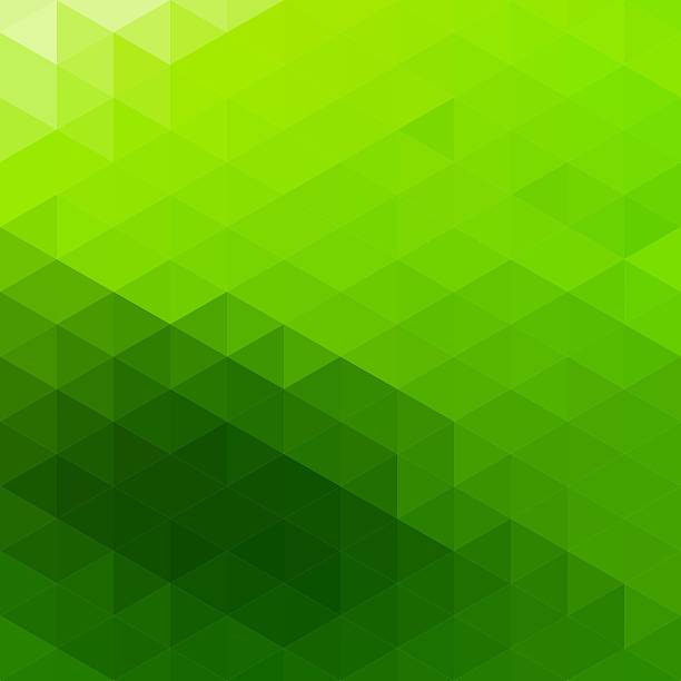 ilustraciones, imágenes clip art, dibujos animados e iconos de stock de fondo de mosaico abstracto triangular - backgrounds textured textured effect green background