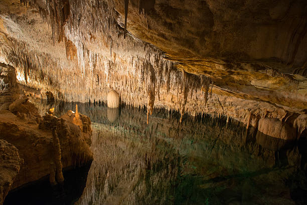 istock The cave with an underground lake 492074316
