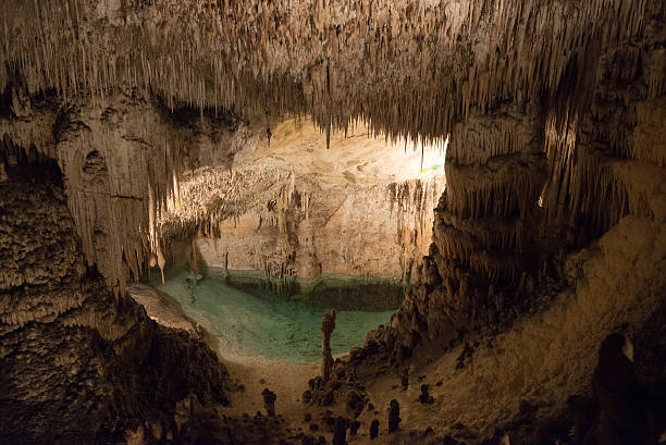 istock The cave with an underground lake 492074352