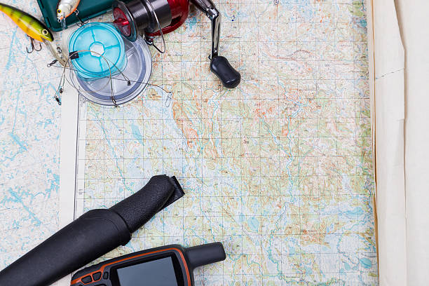 istock fishing journey with tackles and gps navigator 492074608
