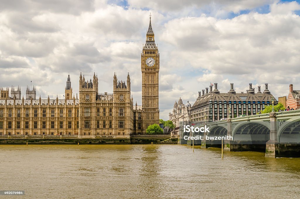 Palace of Westminster, Houses of Parliament, London Palace of Westminster, Houses of Parliament, London, UK 2015 Stock Photo