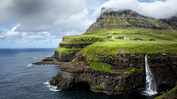 istock Gasadalur  waterfall in Vagar, Faroe Islands 492075904
