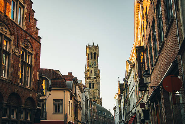 istock Street in Bruges 492083310