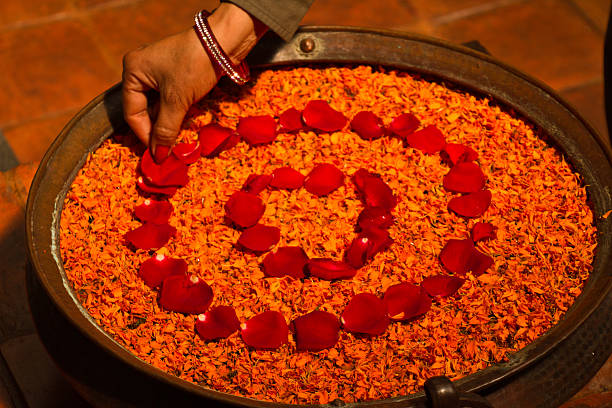 istock Flower blessings, Kathmandu Nepal 492093162