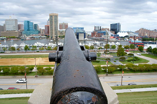 istock View of Baltimore from Federal Hill Looking Down a Cannon 492093702