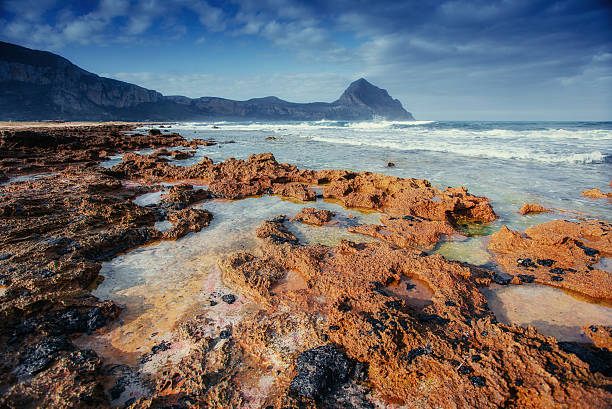 istock Scenic rocky coastline Cape Milazzo.Sicily, Italy. 492096562