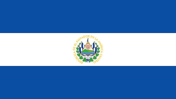 ilustraciones, imágenes clip art, dibujos animados e iconos de stock de bandera de el salvador - la bandera del salvador