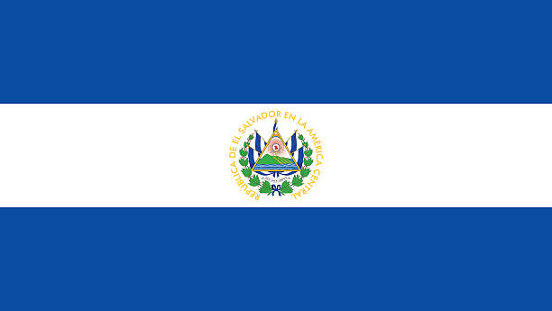 ilustraciones, imágenes clip art, dibujos animados e iconos de stock de bandera de el salvador - salvadoran flag