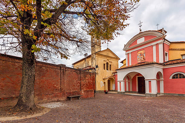 istock Two churches on small town sqyare. 492098366
