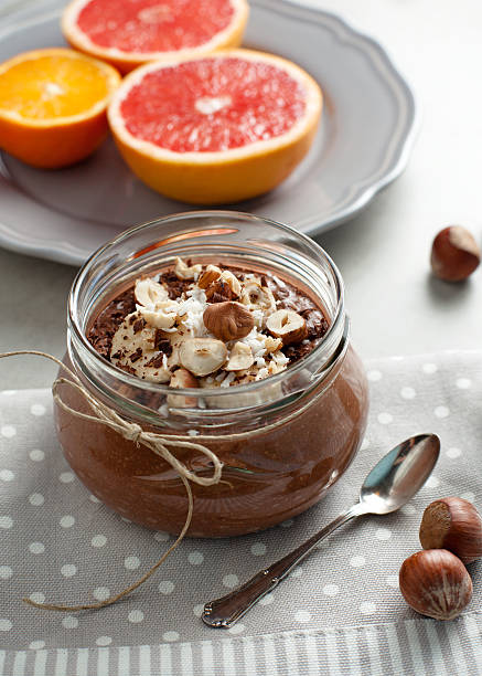 istock buckwheat porridge with cocoa, hazelnuts and banana 492099108